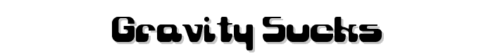 Gravity Sucks font